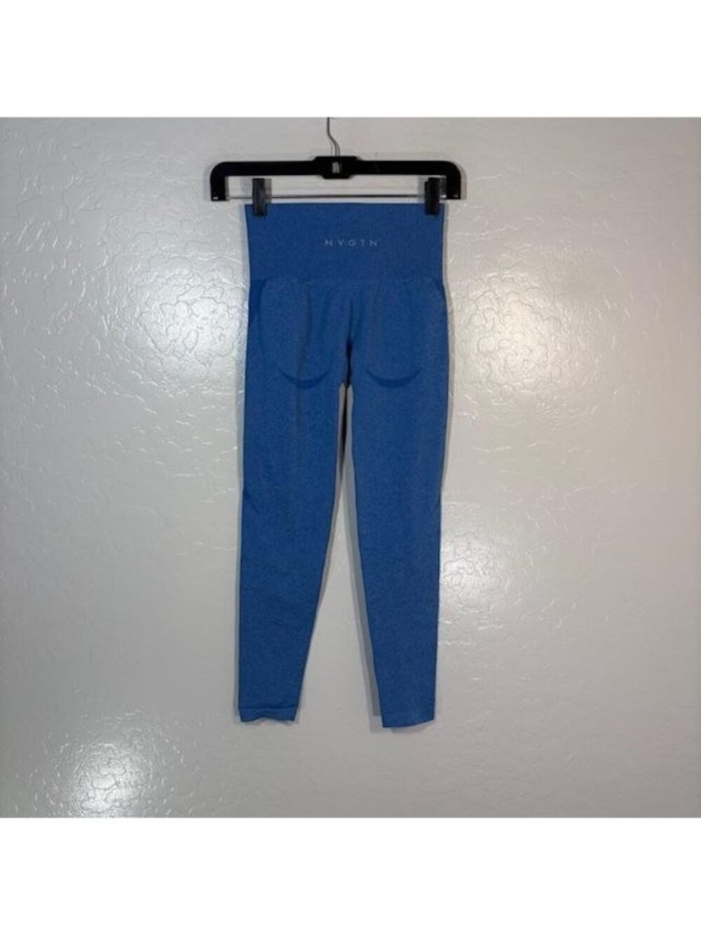 NVGTN Leggings Womens XS Blue High Rise Ankle Seamless Yoga Pants Gym Athletic - Picture 3 of 8